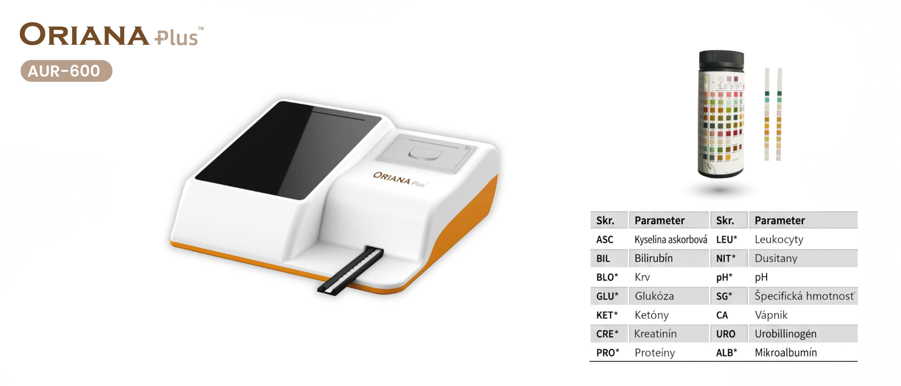 Močový analyzátor - AUR-600 – ORIANA Plus – BIOGEMA