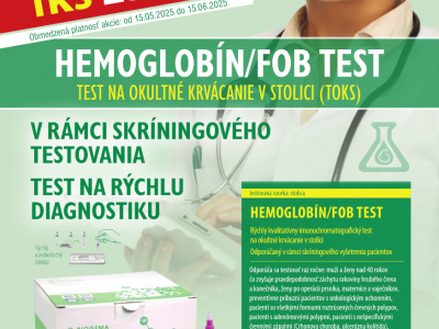 Hemoglobín FOB test - MIMORIADNA AKCIA !