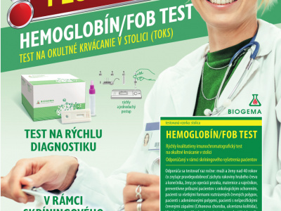 Hemoglobín FOB test - MIMORIADNA AKCIA !